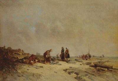 Bassa marea ad Audreselles da Philippe Auguste Jeanron